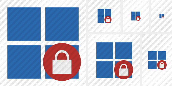 Windows Lock Icon Windows Lock Icon