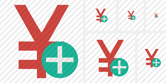 Yen Yuan Add Icon Yen Yuan Add Icon