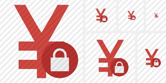 Yen Yuan Lock Icon Yen Yuan Lock Icon