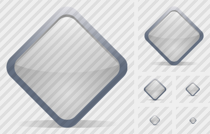 Diamond Gray Icon Diamond Gray Icon