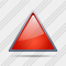 Иконка Треугольник Красная