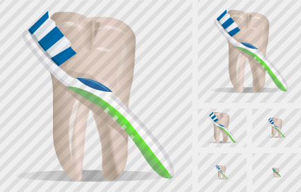 Icona Dente Spazzolino da Denti Icona Dente Spazzolino da Denti