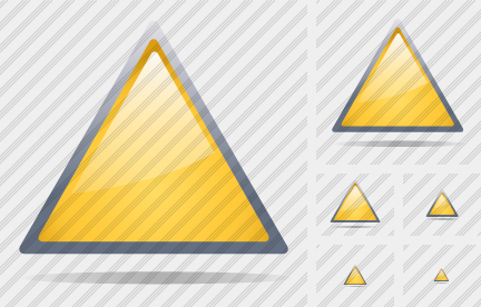 Triang Yellow Icon Triang Yellow Icon