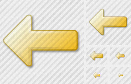 Arrow Left Yellow Icon Arrow Left Yellow Icon