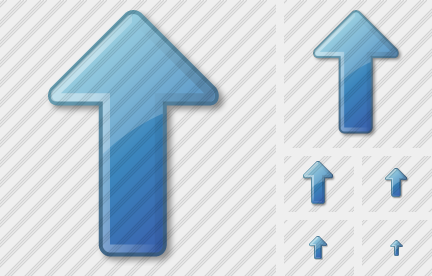 Иконка Стрелка Вверх Синяя