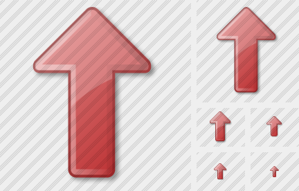 Arrow Up Red Icon Arrow Up Red Icon