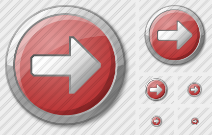 Arrow 2 Right Red Icon