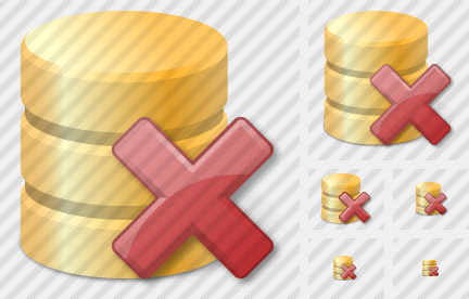 Database Delete Icon Database Delete Icon