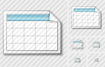 Иконка Документ Таблица