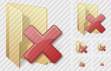 Icono Folder Delete