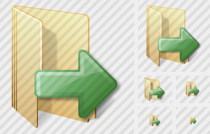 Folder Out Icon Folder Out Icon