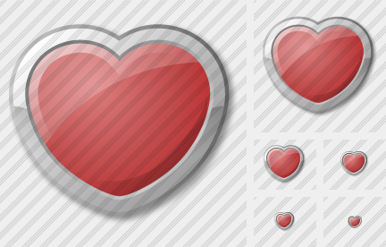 Icona Cuore Rosso Icona Cuore Rosso