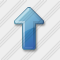 Arrow Up Blue Icon