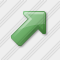 Arrow Up Right Green Icon