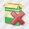 Icône Boxshot Open Delete