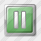 Media Pause Green Icon