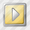 Media Play Yellow Icon