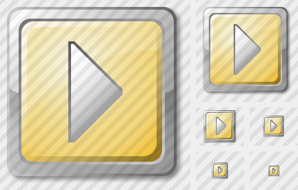 Media Play Yellow Icon