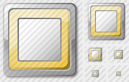 Media Stop Yellow Icon Media Stop Yellow Icon