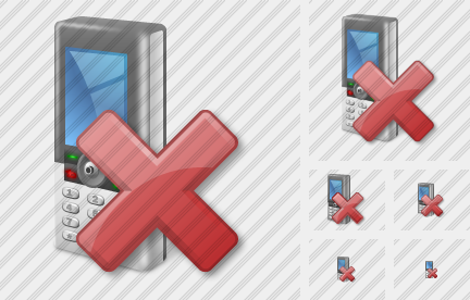 Иконка Сотовый телефон Удалить