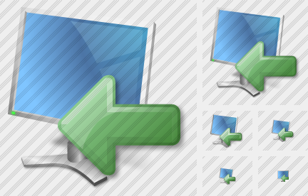 Monitor Import Icon Monitor Import Icon