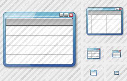 Table Blue Icon Table Blue Icon