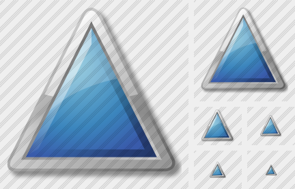 Icona Triangolo Blu Icona Triangolo Blu