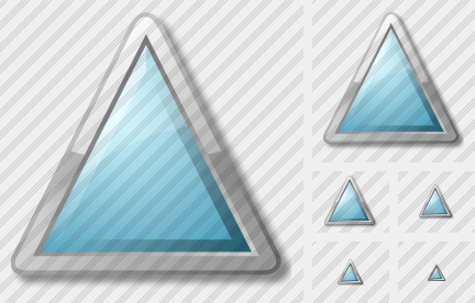 Triangle Cyan Icon Triangle Cyan Icon