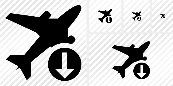 Airplane Download Symbol