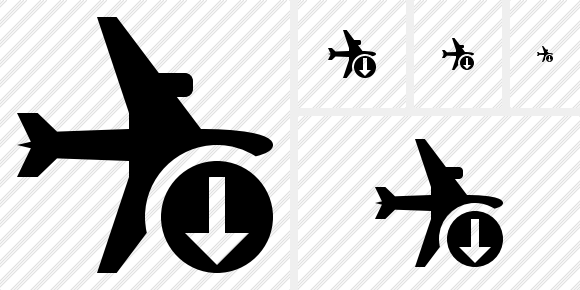 Airplane Horizontal Download Symbol