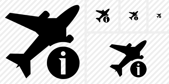 Airplane Information Icon