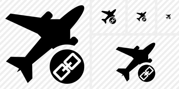 Airplane Link Symbol