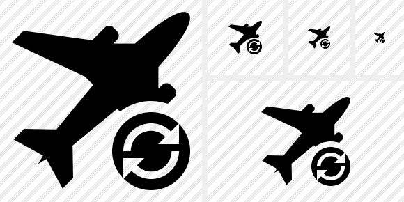 Airplane Refresh Icon Airplane Refresh Icon