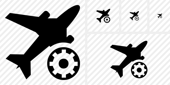 Airplane Settings Symbol