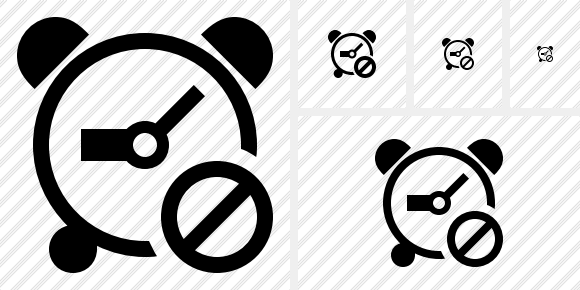 Alarm Clock Block Icon Alarm Clock Block Icon