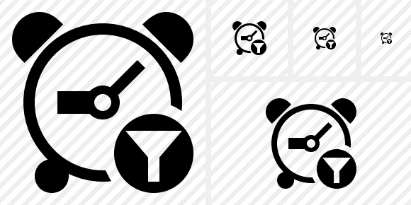 Alarm Clock Filter Icon Alarm Clock Filter Icon