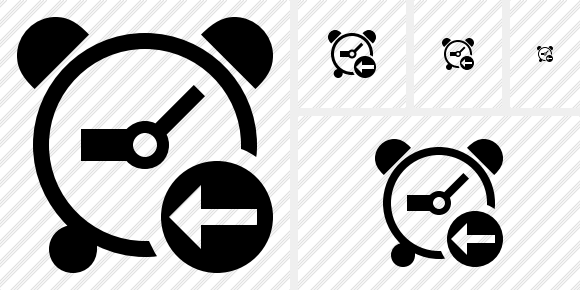 Alarm Clock Previous Icon Alarm Clock Previous Icon