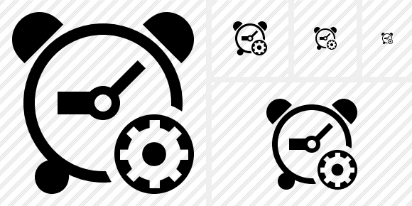 Alarm Clock Settings Icon Alarm Clock Settings Icon