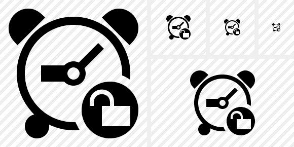 Alarm Clock Unlock Icon Alarm Clock Unlock Icon