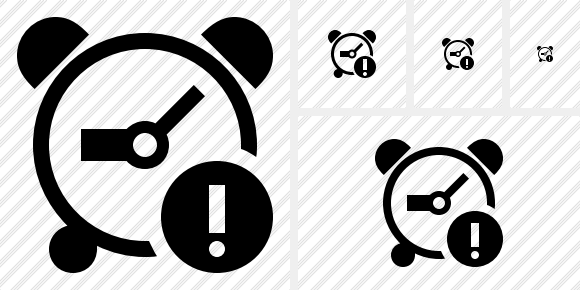 Alarm Clock Warning Icon