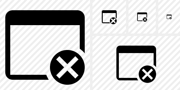 Application Cancel Symbol