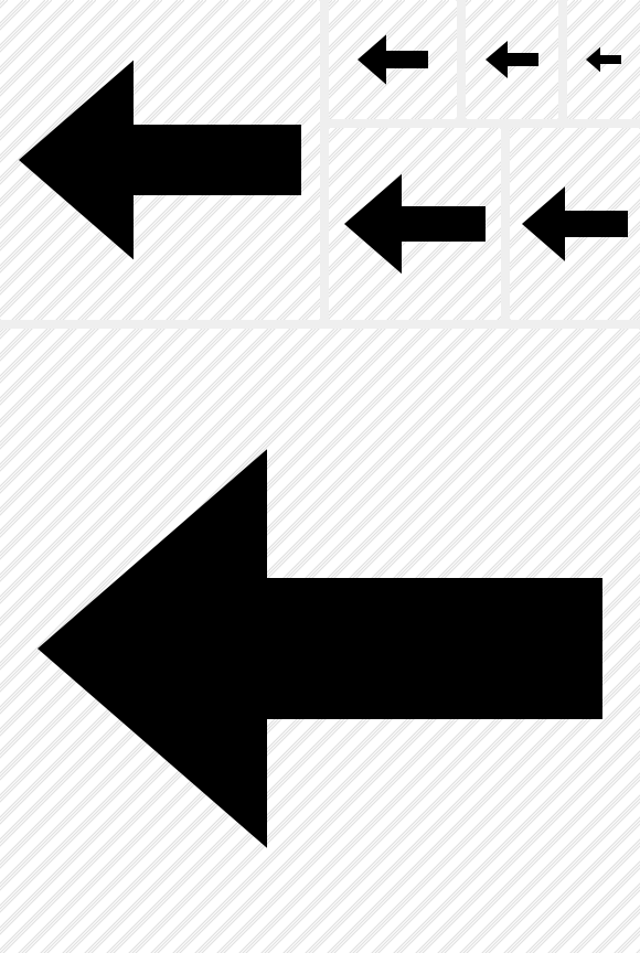 Arrow Left Yellow Symbol