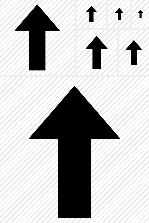 Arrow Up Yellow Symbol