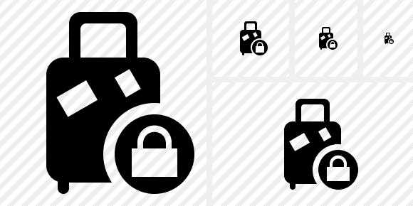 Baggage Lock Symbol