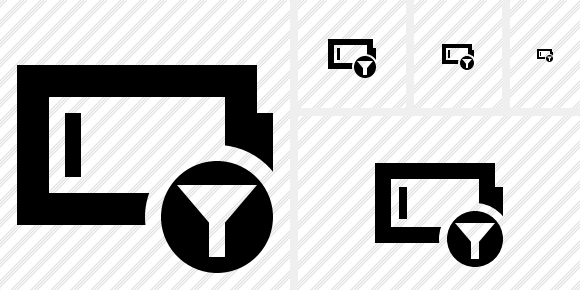 Battery Empty Filter Symbol