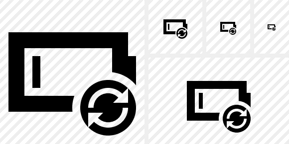 Battery Empty Refresh Symbol