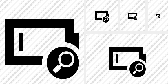Battery Empty Search Symbol
