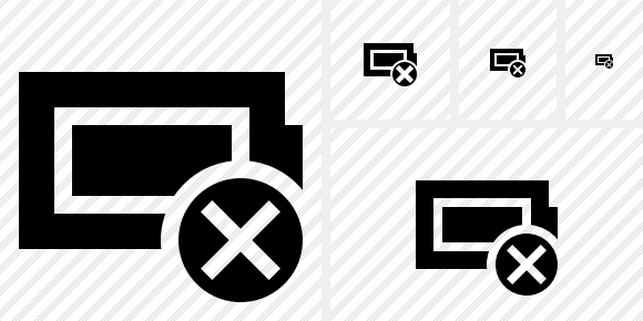 Battery Full Cancel Symbol