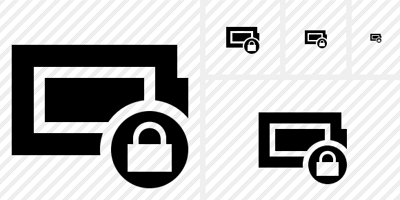 Battery Full Lock Symbol