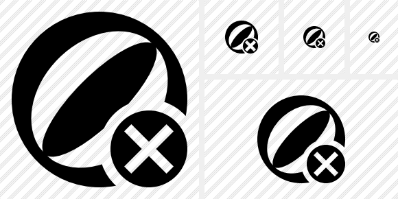 Beach Ball Cancel Symbol